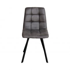 IDEA Jídelní židle BERGEN šedé mikrovlákno