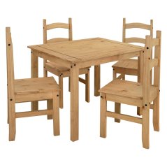 IDEA Stůl + 4 židle CORONA 3 vosk